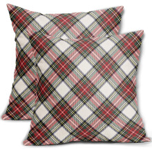 Ruututyynynpäälliset 20x20 tuumaa, 2 kpl, maalaismainen Buffalo-kuvio