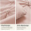 Blush Pink Queen-dynesæt med Pintuck-design 3
