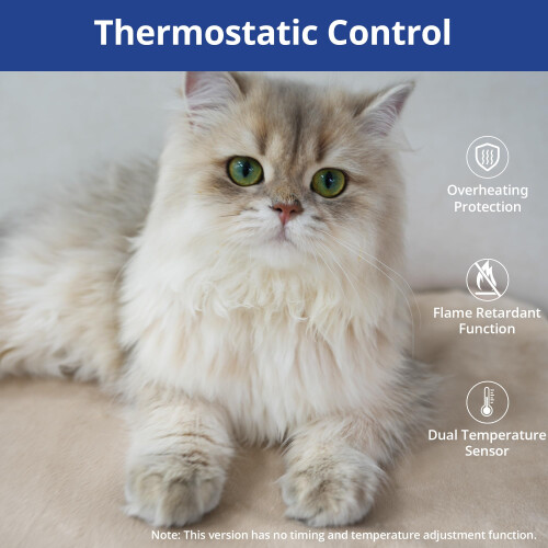 NICREW Pet Heating Pad, Auto Temperature Control, 45 x 40 cm, 30W, Khaki 1