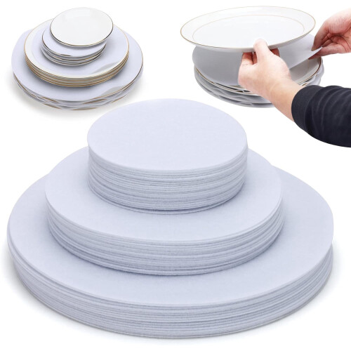 60-Piece Felt Plate Separators – Small, Medium, Large