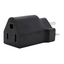 Prenosný adaptér z 110-120V na 220-240V, čierny, 6-15R na 5-15R