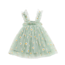 Toddler Baby Girls Floral Dress Summer Daisy Clothes Casual Baby Beach Kids Suspenders Princess Dresses For 4-5 Years
