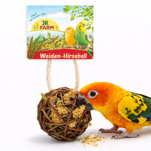 Jr Farm Wiklinowa Kula Nadziewana Prosem - Pyszna Przekąska Dla Wszystkich Papug 25G