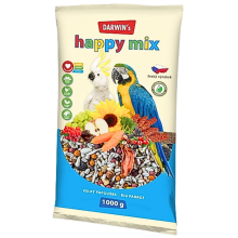 Nutrin Darwin's Big Parrot Happy Mix - Wzbogacony Pokarm Dla Dużych Papug 1Kg