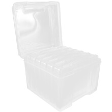 Transparente Fotoaufbewahrungsbox aus PP, 21 x 21 x 16 cm