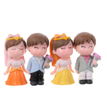 2 Pairs Multifunctional Couple Figure Bride and Groom Cake Topper Bridegroom