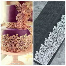 Moule en silicone pour fondant, gâteau en dentelle, tapis de gaufrage, outil de décoration de gâteaux
