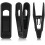 Black Plastic Hanger Clips 80-Pack for Slim Hangers 1