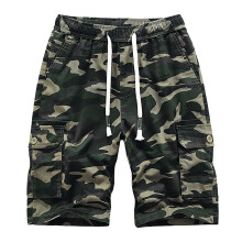 Mens Shorts Casual Pure Color Outdoors Pocket Beach Work Trouser Cargo Shorts Pant S-4XL