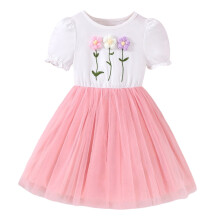 Toddler Girls Tutu Dresses Cute Casual Tulle Dress for Summer Home School Party 2-7t