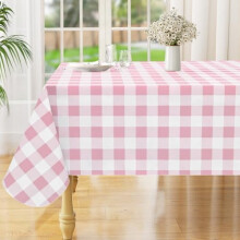Square Waterproof Vinyl Tablecloth with Flannel Back 54x54