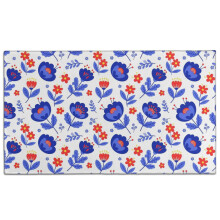 Pioneer Flower Floral Print Door Rug, Washable Non-Slip Indoor Mat for Entry, Bedroom, Kitchen, Bathroom – 17"x30"