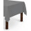 Rectangle Tablecloth 90 x 156 in Charcoal Polyester for 1