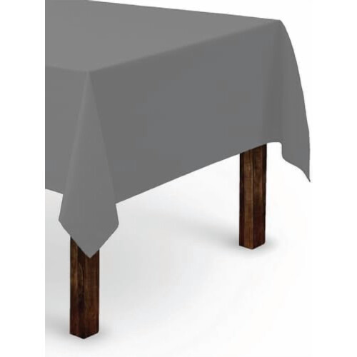 Rectangle Tablecloth 90 x 156 in Charcoal Polyester for