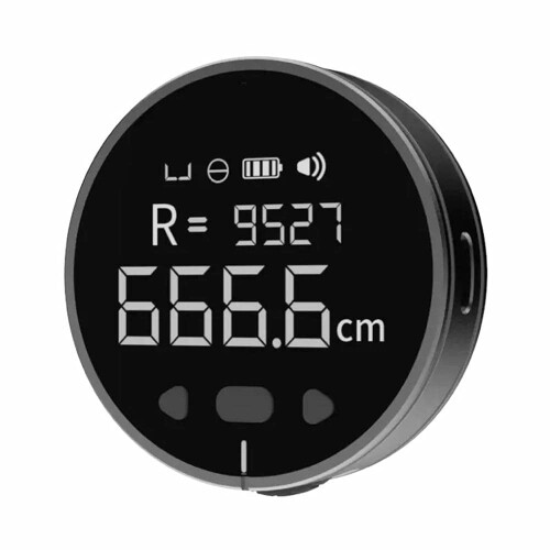 HomeMagician Ψηφιακή μεζούρα 324 ποδιών με οθόνη LCD, επαναφορτιζόμενη, για