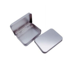 2pcs Rectangle Tinplate Storage Boxes With Hinged Lid Rectangular Metal Tin Boxes Tinplate Candy Cans Rectangular Metal Tin Box