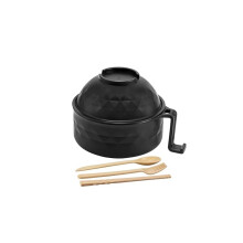 Ensemble cuiseur à ramen pour micro-ondes 935 ml avec poignée, cuillère, baguettes et fourchette – Compatible avec tous les micro-ondes