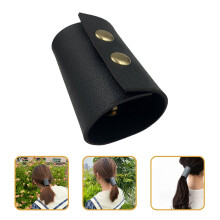 Leather Ponytail Holder Leather Ponytail Hair Tie Band Simple Girls Headdress