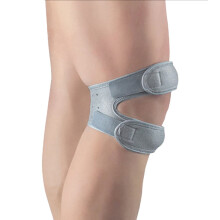 2 pezzi Ginocchiera, supporto per ginocchio a compressione con stabilizzatori laterali per artrite, jogging, sport, corsa uomo donna (1 paio) Grigio