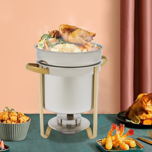 Stainless Steel Soup Chafer Round 7.4 Qt