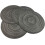 4 Pack Round Ramie Placemats 15 Inch 1