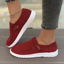 Womens Breathable Boat Shoes for Women, Womens Slip On Shoes Loafers Casual Deck Shoes, Womens Lightweight Canvas Lace Up Loafers