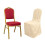 6 housses de chaises de banquet en polyester uni beige, linge de table pour réception 2