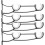6 Brackets Heavy Duty Curtain Rod Bracket Double Rod Support for Interior Design 8