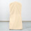 6 housses de chaises de banquet en polyester uni beige, linge de table pour réception 6