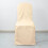 6 housses de chaises de banquet en polyester uni beige, linge de table pour réception 8