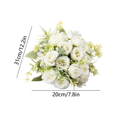 Artificial Flowers Bouquet Plastic Centerpiece 1 Pack 2