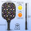 Σετ κουπιών Pickleball από fiberglass με λουλούδια και 2 μπάλες και τσάντα – Συμβατό με 4