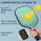 Σετ κουπιών Pickleball από fiberglass με λουλούδια, 2 μπάλες και τσάντα – Συμβατό με 2