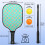 Σετ κουπιών Pickleball από fiberglass με λουλούδια, 2 μπάλες και τσάντα – Συμβατό με 4