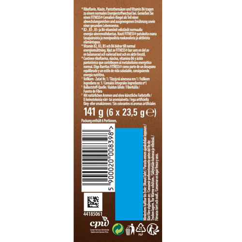 Fitness Chocolate Barritas pack de 8 x 6 (48 barritas) 1
