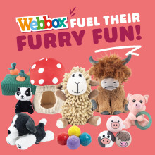 Webbox Peanut the Pony Cuddle Noodle Dog Toy - Plush, Squeaky & Super Soft