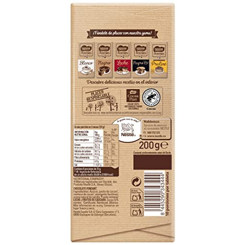 Nestl? Postres chocolate negro para fundir 20x200g 2