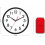 8 Inch Silent Battery Wall Clock Black 5