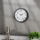 8 Inch Silent Battery Wall Clock Black 4
