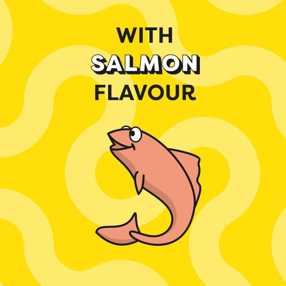 Dreamies Cat Treats, Tasty Snacks With Tempting Salmon, 8 Pouches Of 60 G