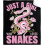 Κουβέρτα Just A Girl Loves Snakes Ελαφριά, άνετη κουβέρτα από φανέλα από φλις, το καλύτερο 2