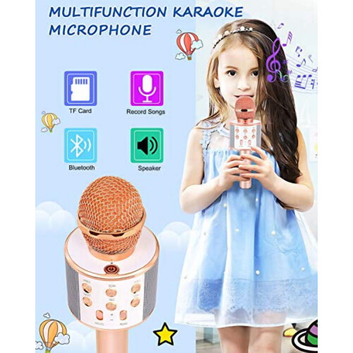 Ασύρματο μικρόφωνο καραόκε Bluetooth για παιδιά 5-12 ετών, συμβατό με όλες τις συσκευές 1