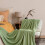 Fleece Blanket Solid Green 150 x 200 cm 6