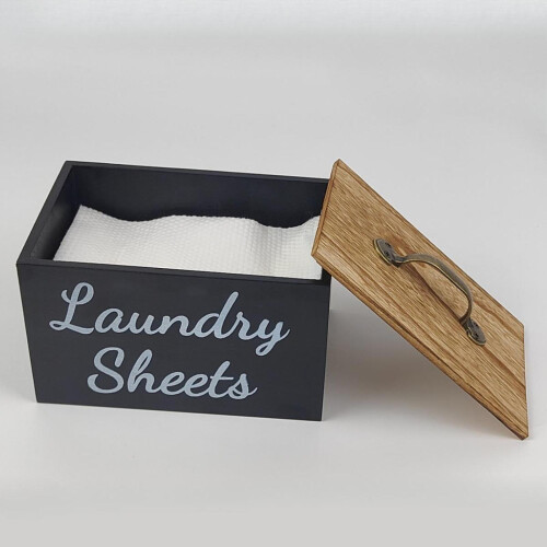 Laundry Container Dryer Sheet Dispenser Decor Laundry Detergent Storage 2