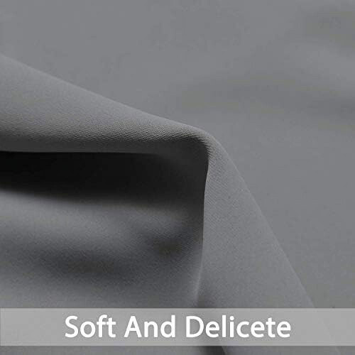 Blackout Grommet Curtains 52x84 in Grey 2-Pack 2