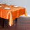 Nappe rectangulaire en satin orange 60" x 102" 5