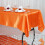 Nappe rectangulaire en satin orange 60" x 102" 2