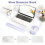 Conjunto de apoio de pulso ergonômico para teclado e mouse 5
