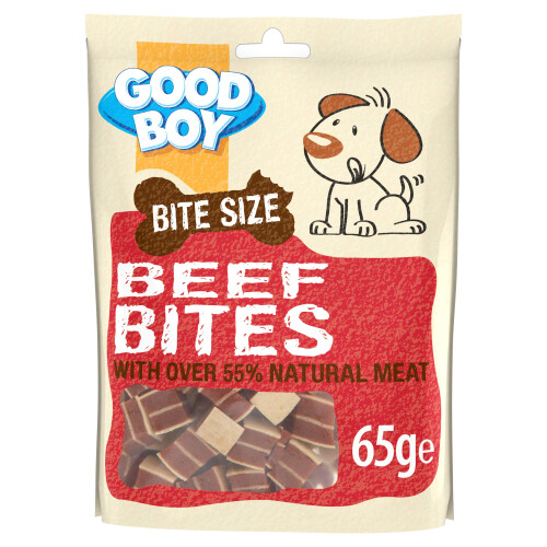 Good Boy - Bitesize Beef Bites - Dog Training Treats - Made with Over 1