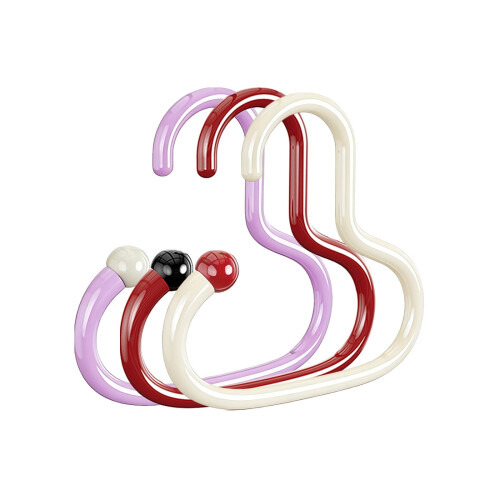 Set di 3 appendiabiti circolari per cappelli, sciarpe e bottiglie 1